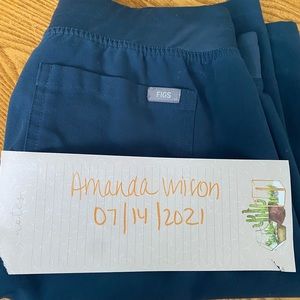 FIGS dark harbor Livingston pants